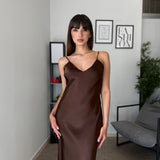 Abito Lungo Satin 2780