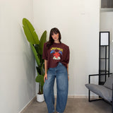 Jeans Balloon con Strass 3236