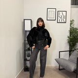 Pelliccia Bomber - Black 25208