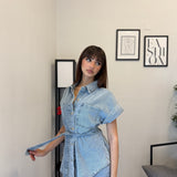 Set-Coordinato in denim chiaro 058