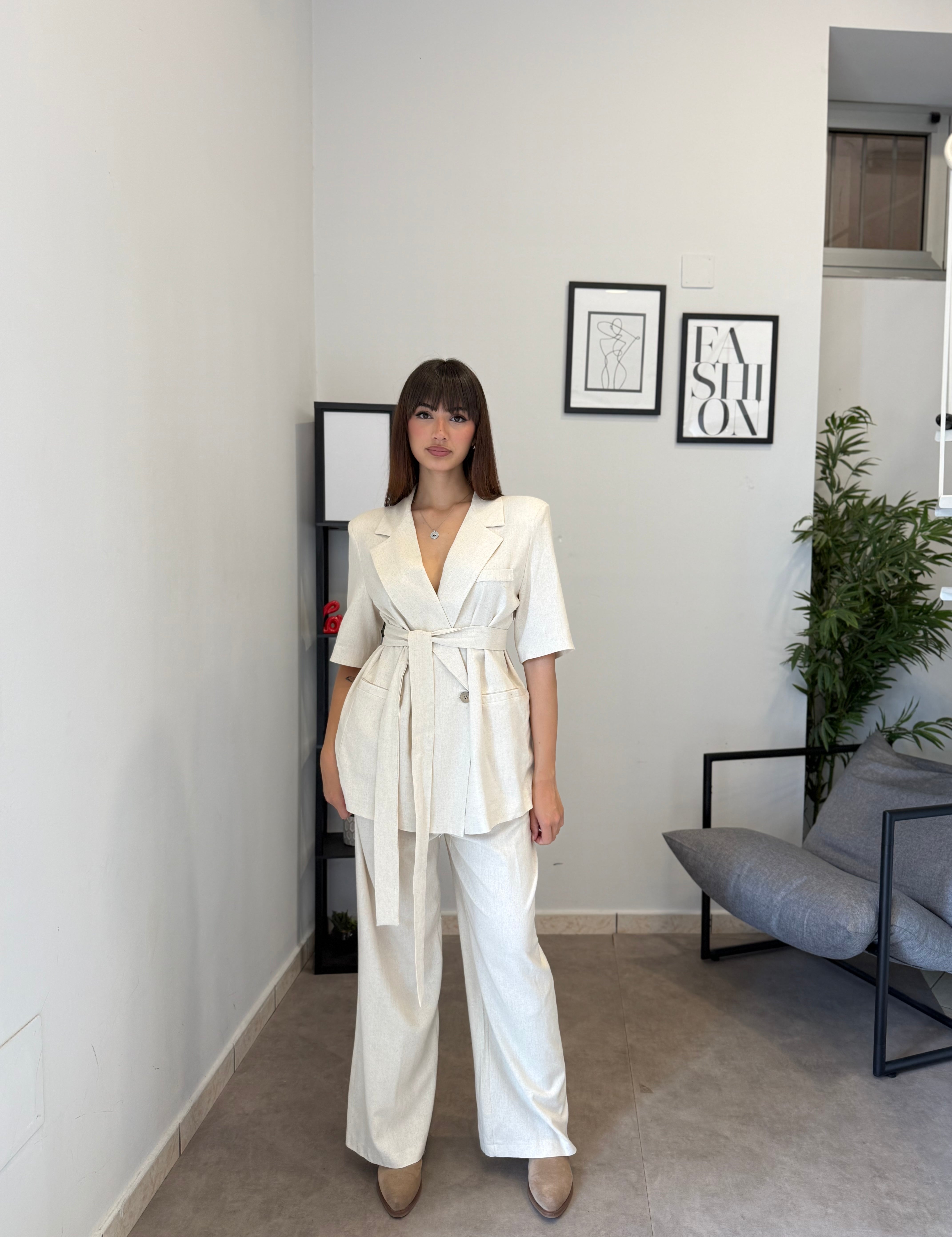 Tailleur in Misto Lino 2637