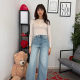 Jeans Vita Alta Chiaro 3925