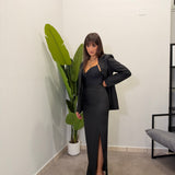 Tailleur Gessato con Gonna 6705