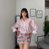 Minigonna Paillettes - Rosa 7758