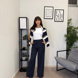 Pantalone Palazzo - Blu 8123