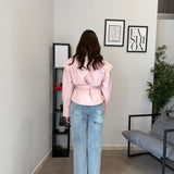 Jeans Wide Leg con strappi 8657