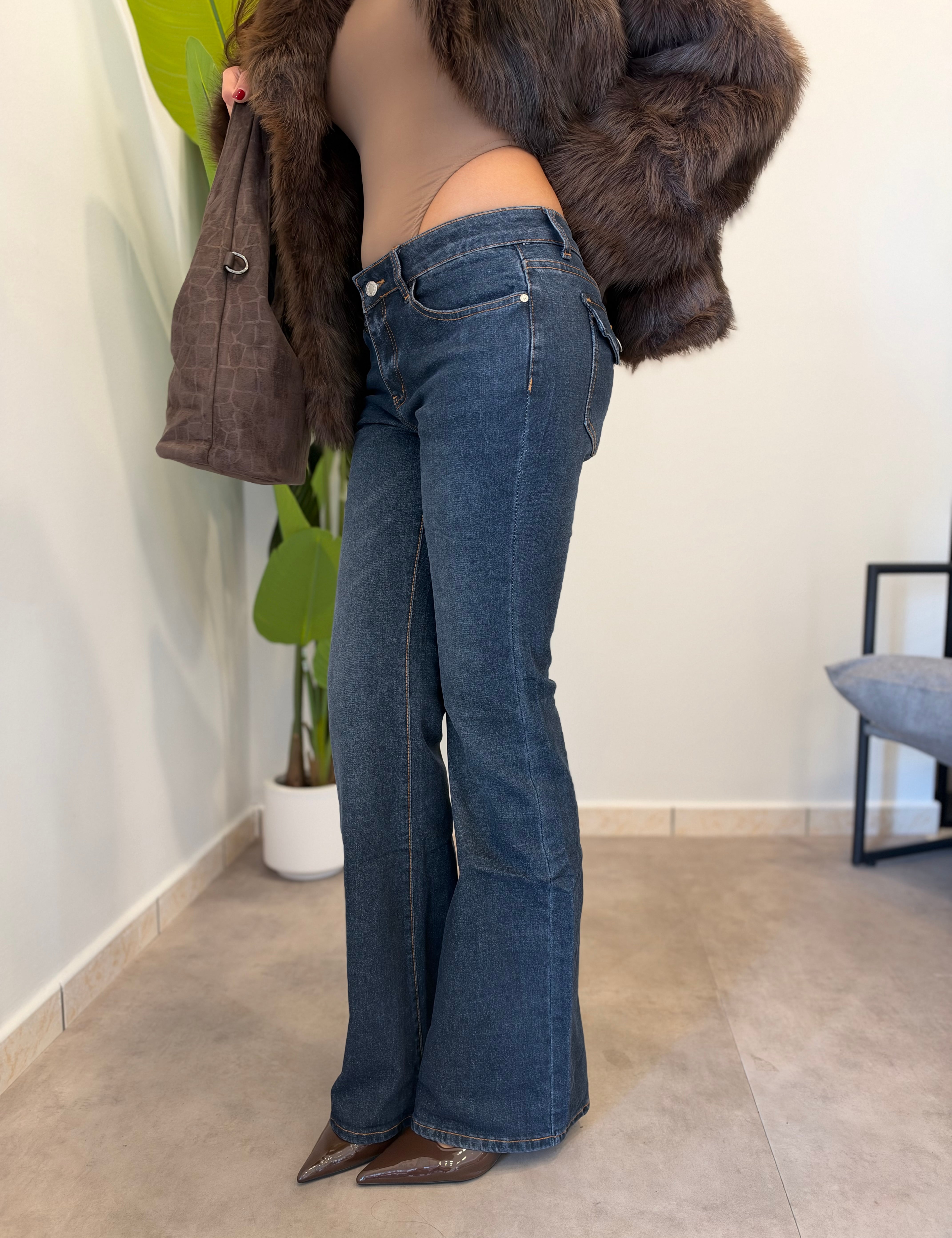 Jeans Vita Bassa Scuro 2692