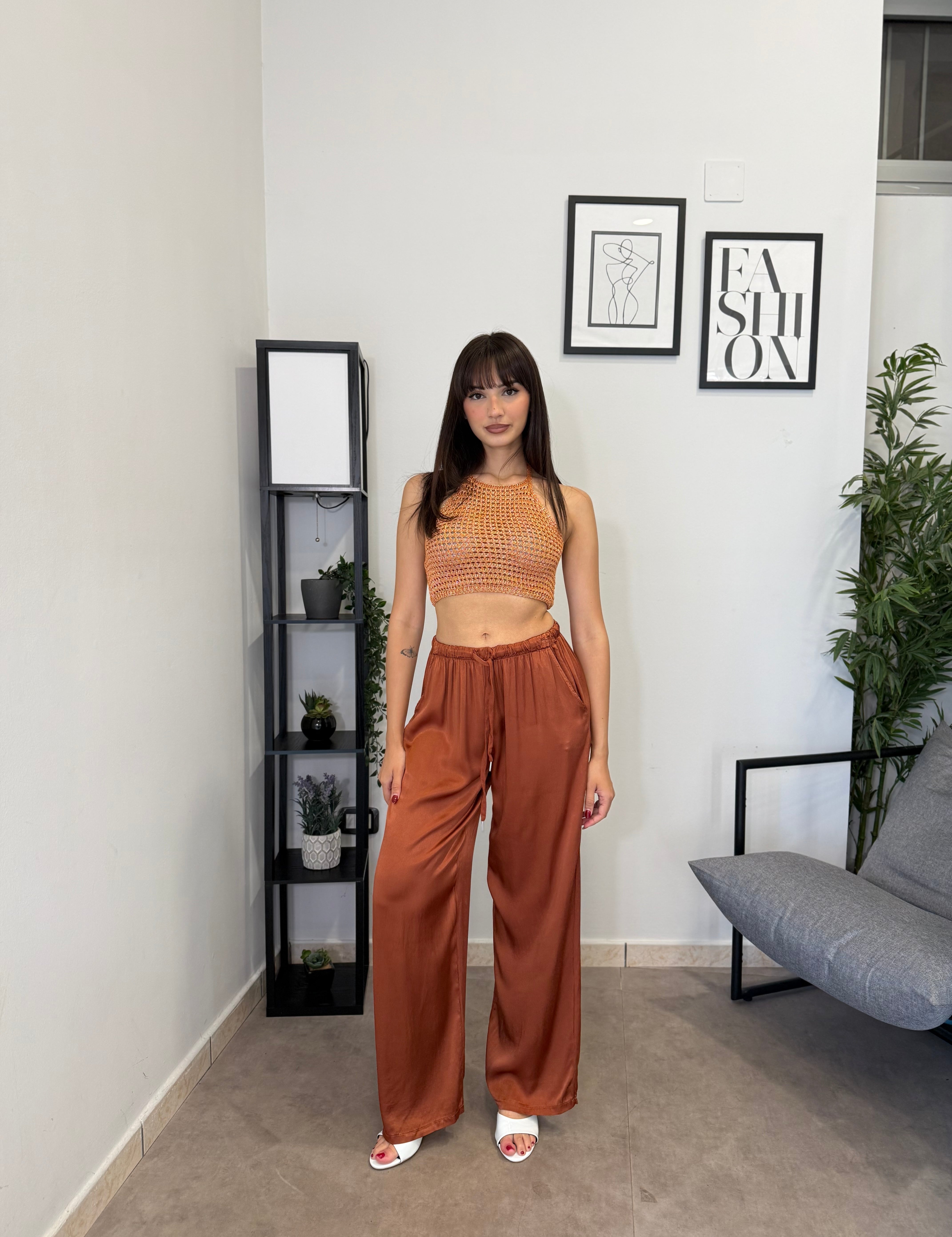 Pantalone Effetto Satin 2420