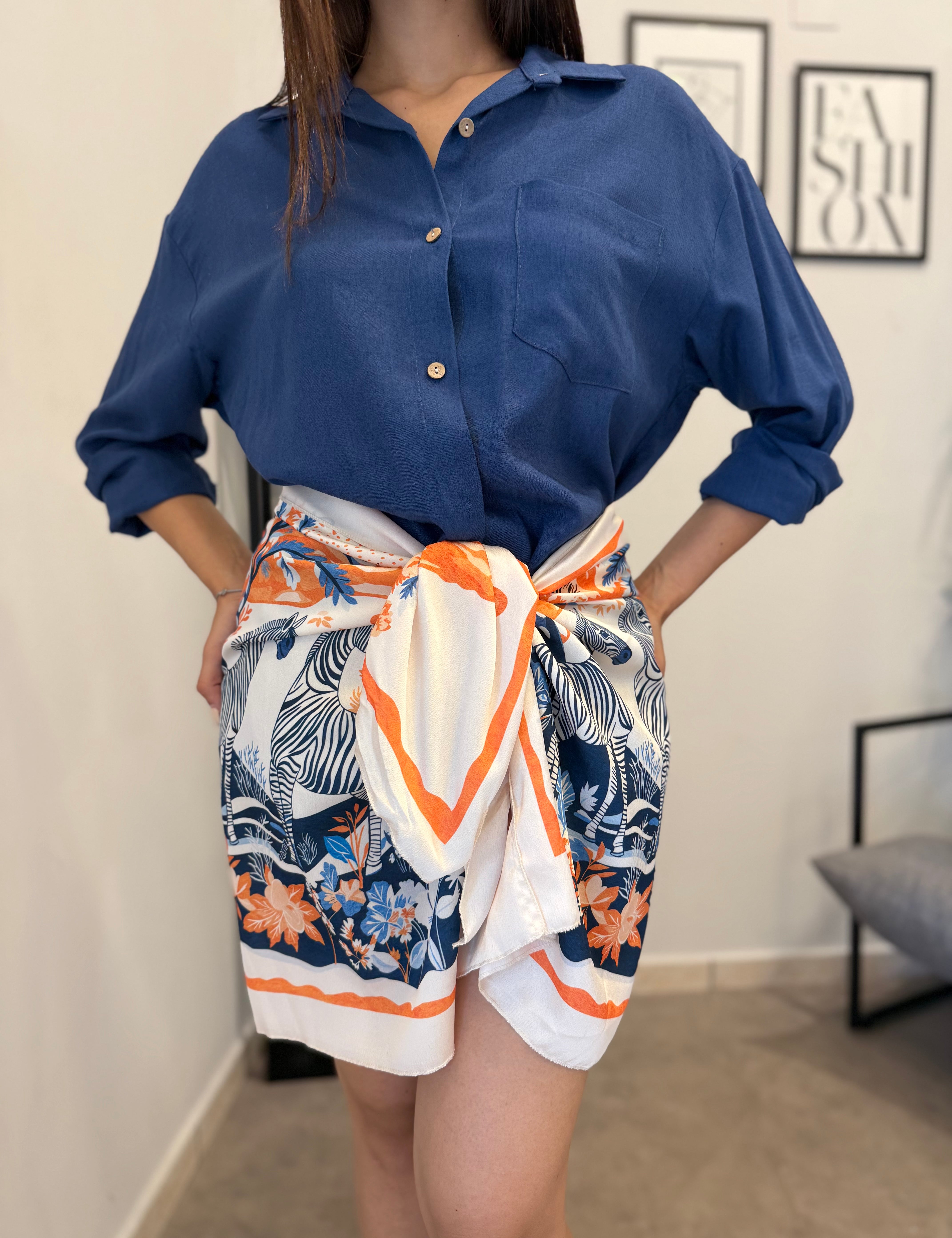 Gonna Pareo Etnic Orange 6934