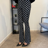 Pantalone a Zampa Pois 6197