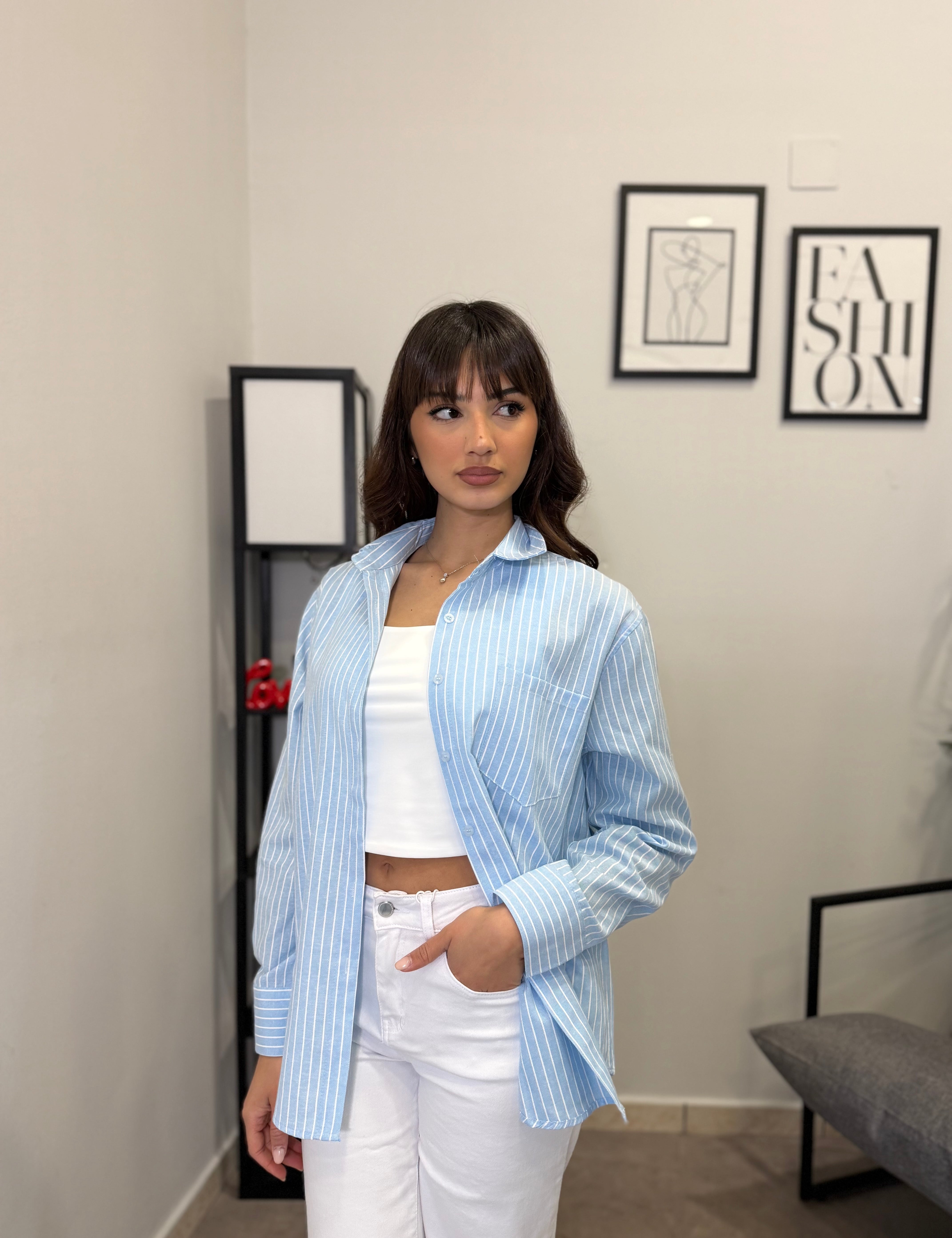 Camicia rigo bianco - Azzurro 1939