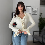 Maglia con rouches 50017