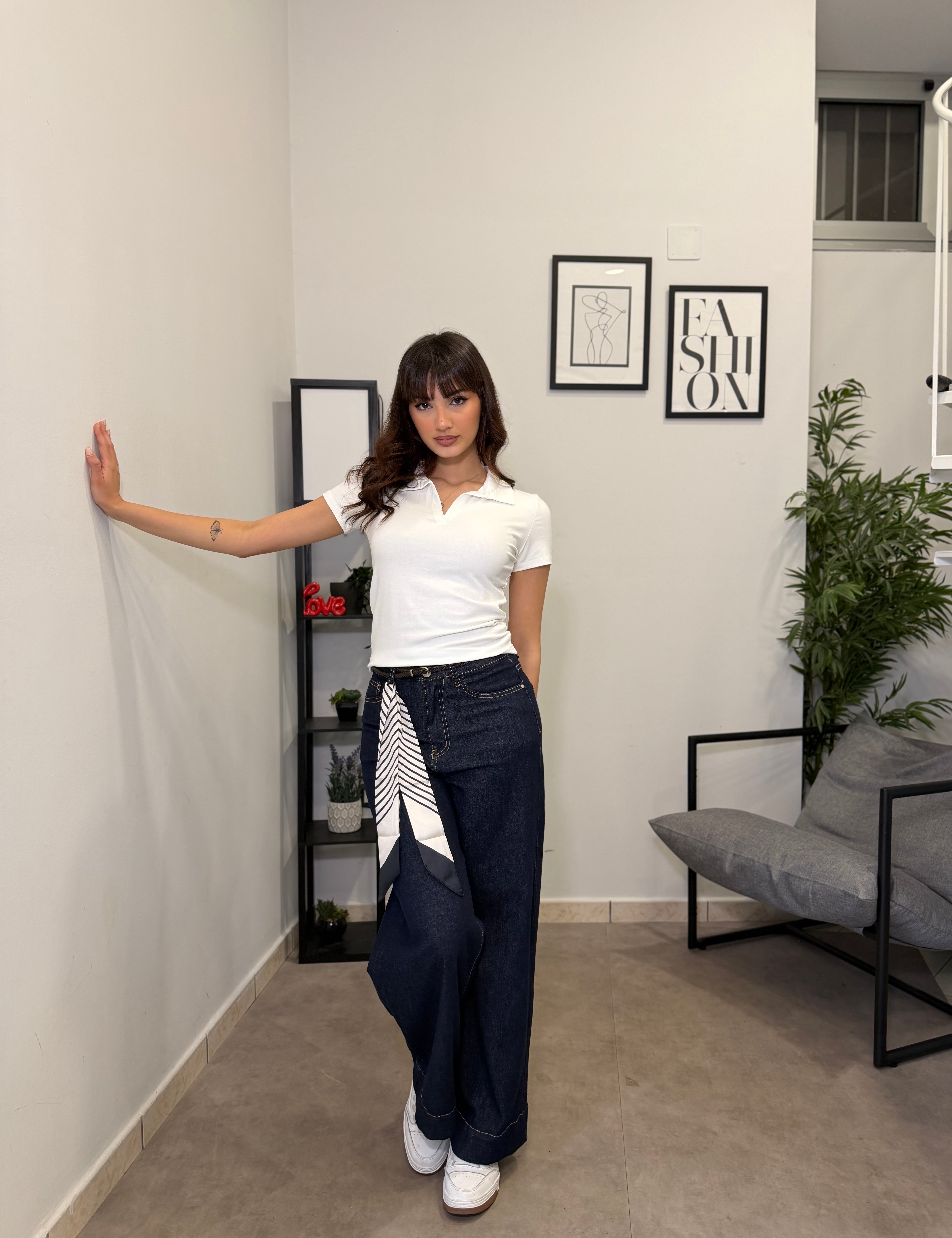 Jeans Palazzo Scuro 3264