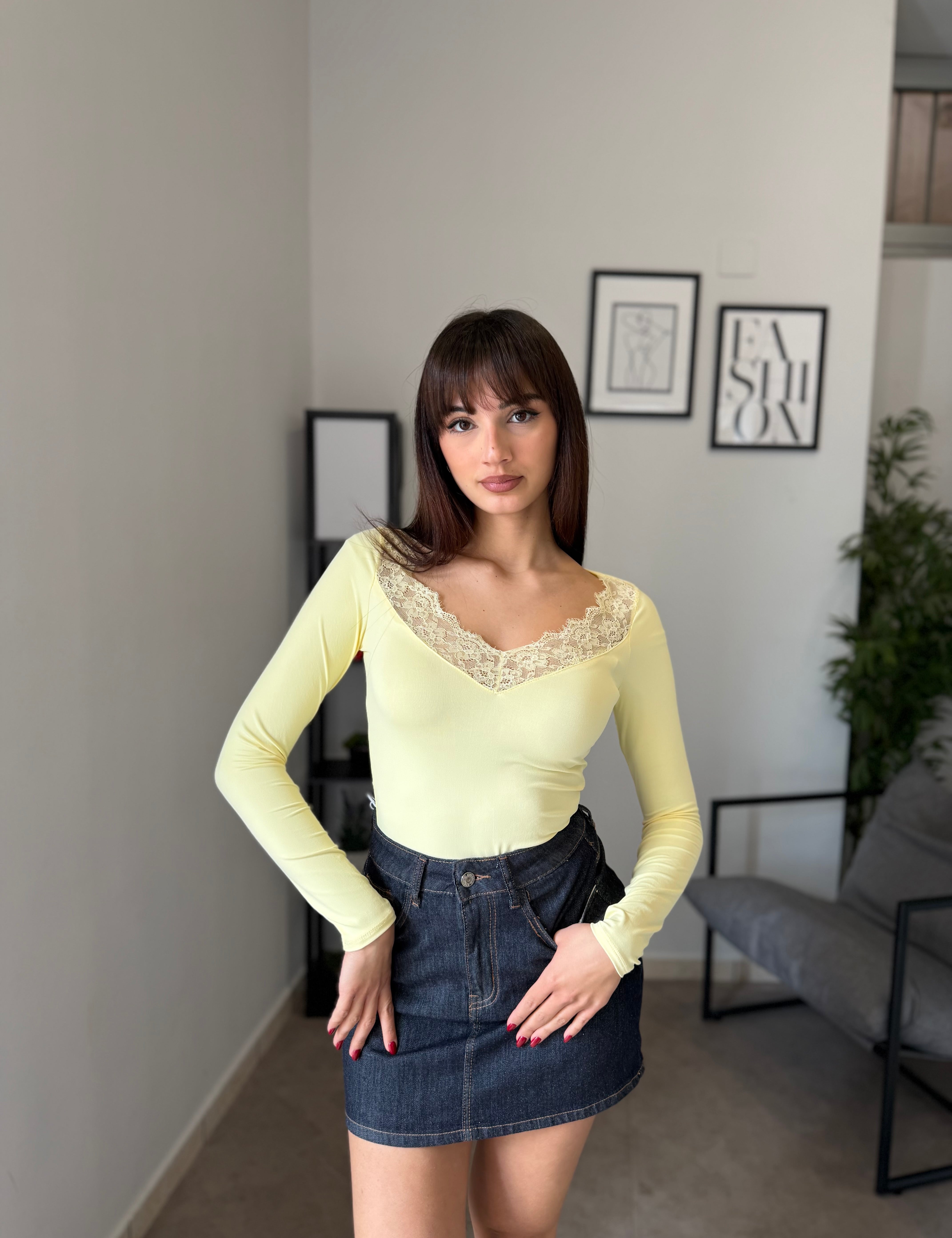 Maglia con Pizzo 14243