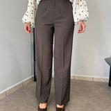 Pantalone Gamba Dritta - Choco 9002