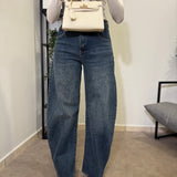 Jeans Ballon Baggy Scuro 3851