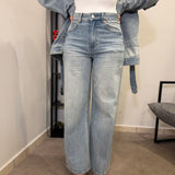 Jeans Gamba Ampia Chiaro 8000-20