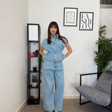 Set-Coordinato denim Chiaro 001