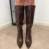 Stivale con Tacco - Marrone 2658