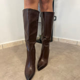 Stivale con Tacco - Marrone 2658