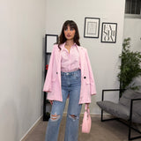 Jeans Wide leg Strappi 8656