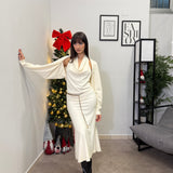 Abito Midi con coprispalle 828