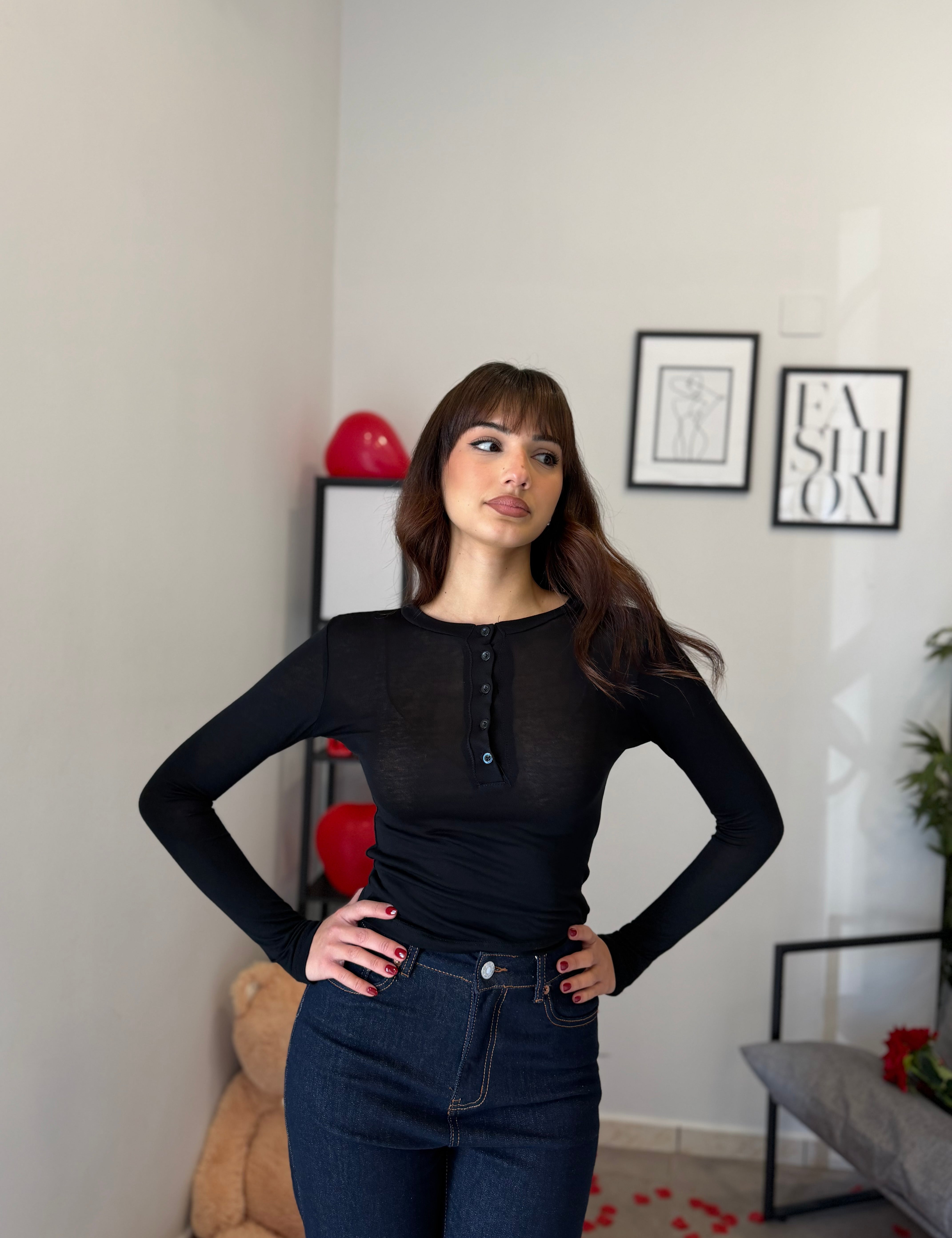 Maglia Crop effetto Cashmere 5548