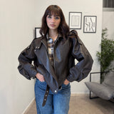 Giubbotto Ecopelle Brown 6680