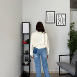 Jeans wide leg chiaro 9255