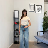 Jeans Palazzo Sabbiato 3241
