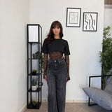 Jeans Ballon Fit Black 3926
