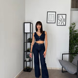 Jeans Gamba dritta scuro 2417