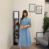 Abito in Denim Chiaro