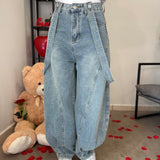 Jeans Ballon con Bretelle 22160