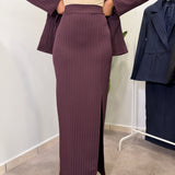 Tailleur Gessato con Gonna 6705