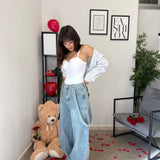 Jeans Ballon con Bretelle 22160