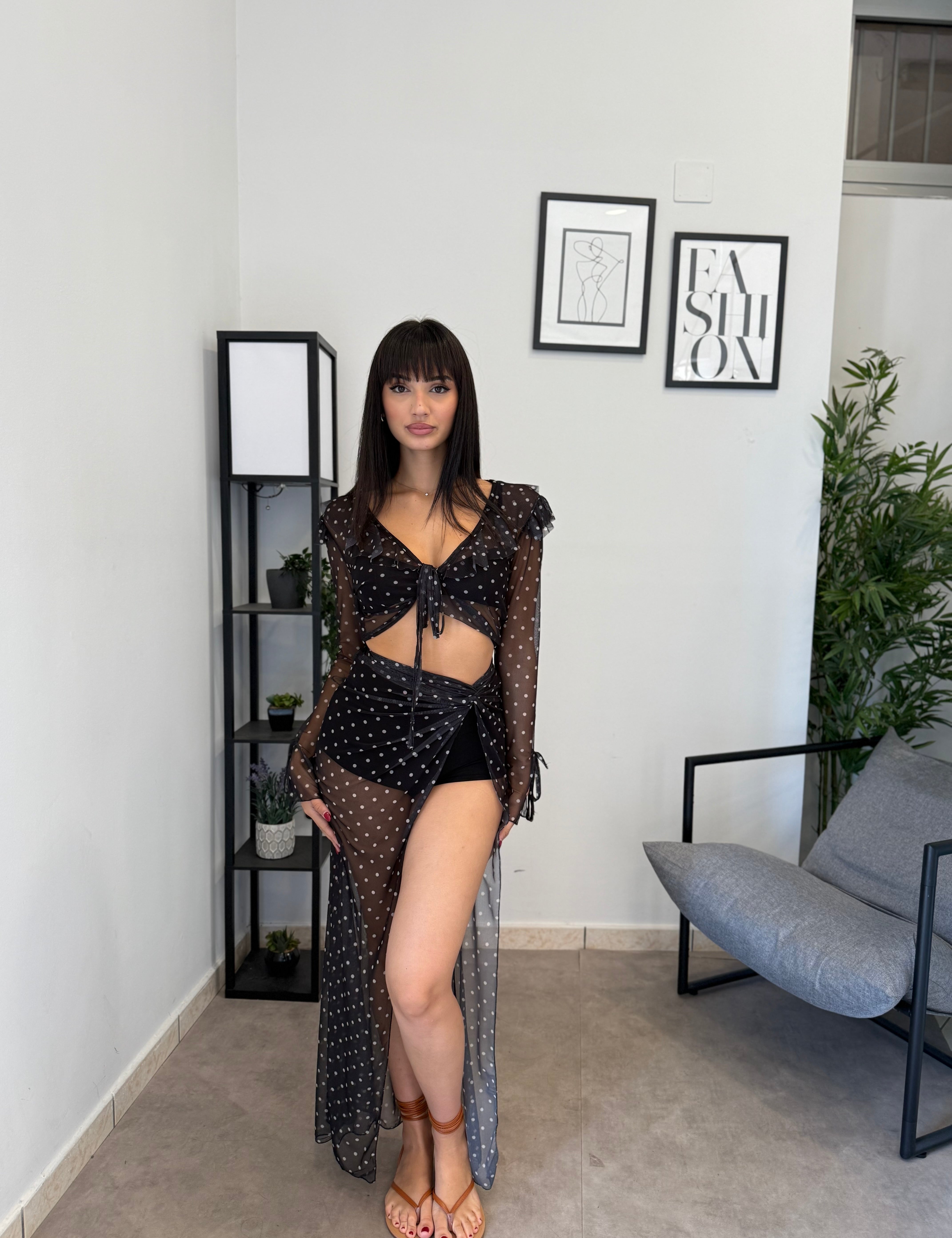 Set-Coordinato Velato Pois 1319