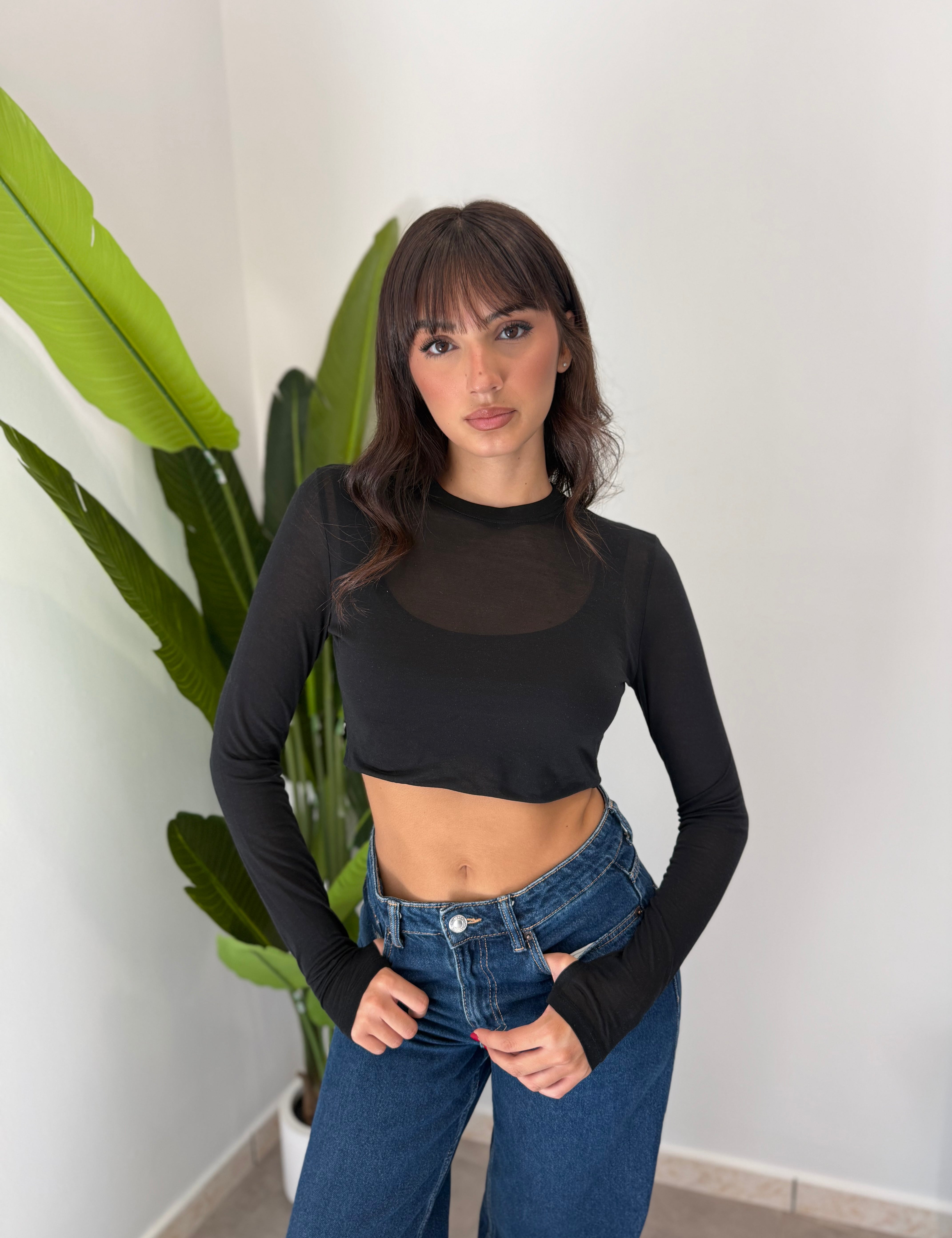 Maglia Crop Iris 0012