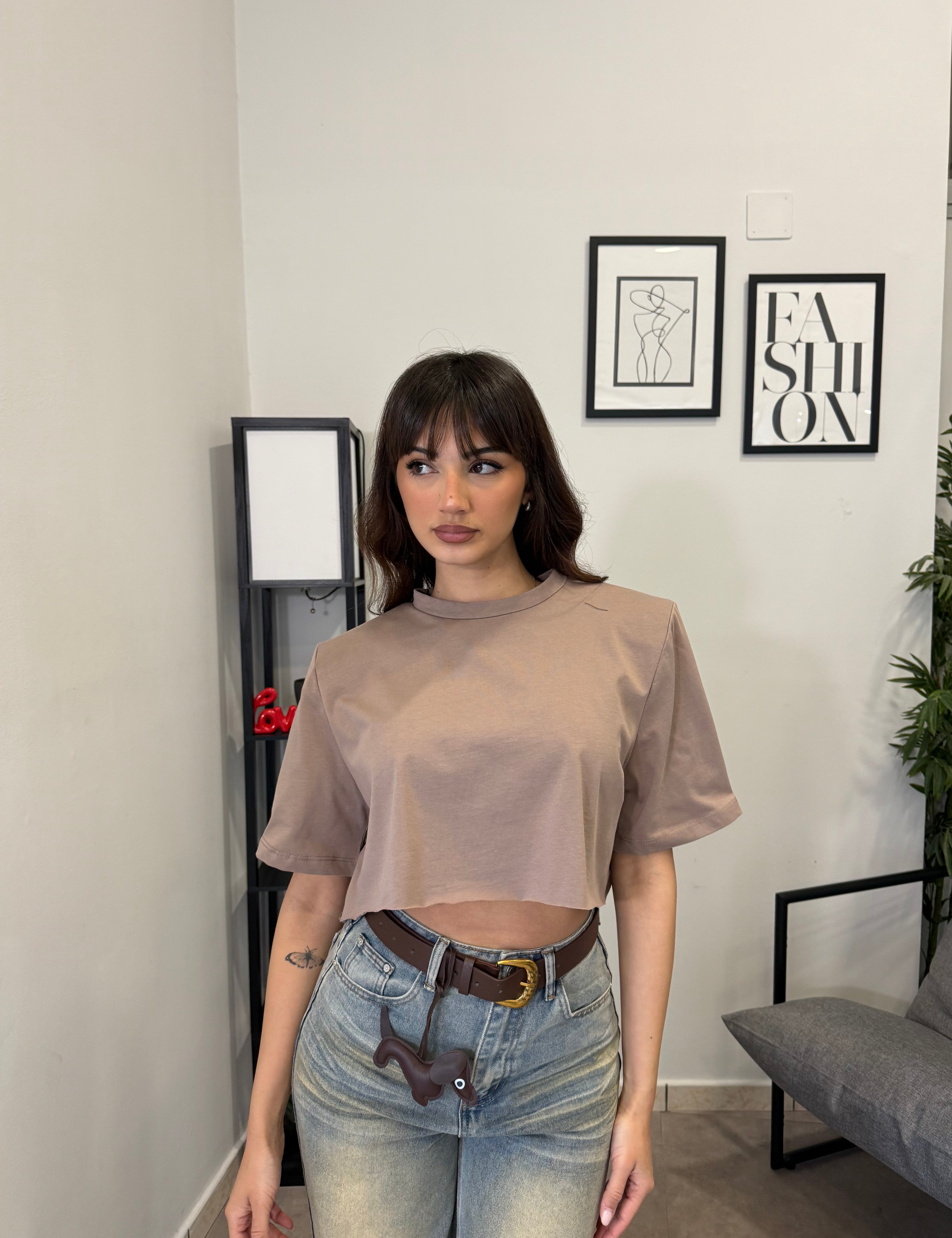 T-Shirt Crop Just West 1906