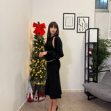 Abito Midi con coprispalle 828