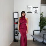 Abito Lungo Satin 60503
