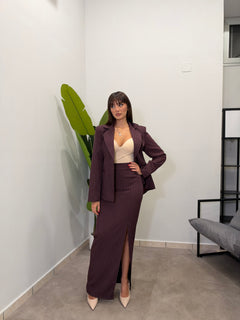 Tailleur Gessato con Gonna 6705