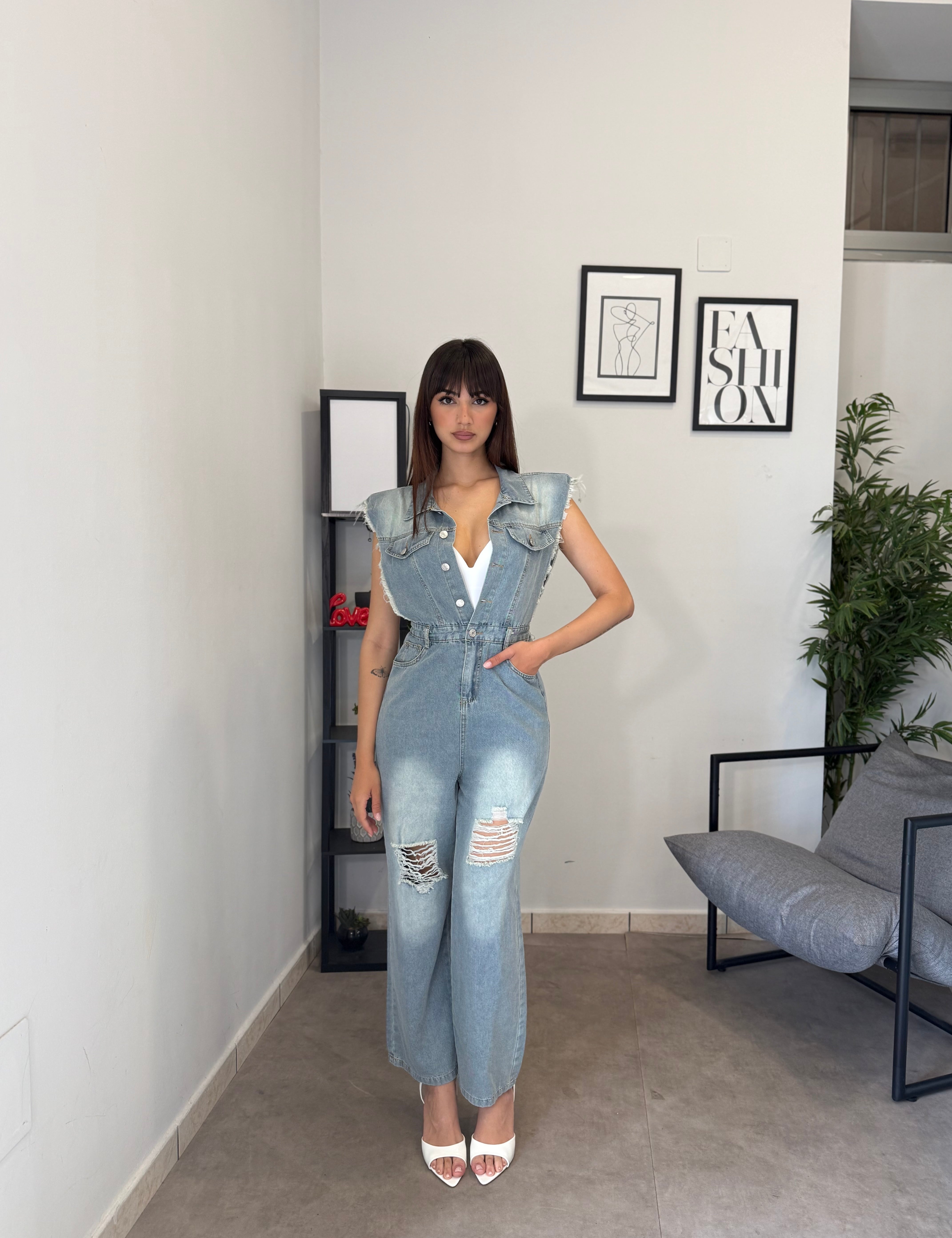 Tuta in Denim 1038
