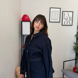 Camicia in Denim Scuro 918