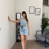 Set-Coordinato in denim Chiaro 2759