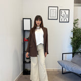 Jeans Gamba Dritta Beige 3250