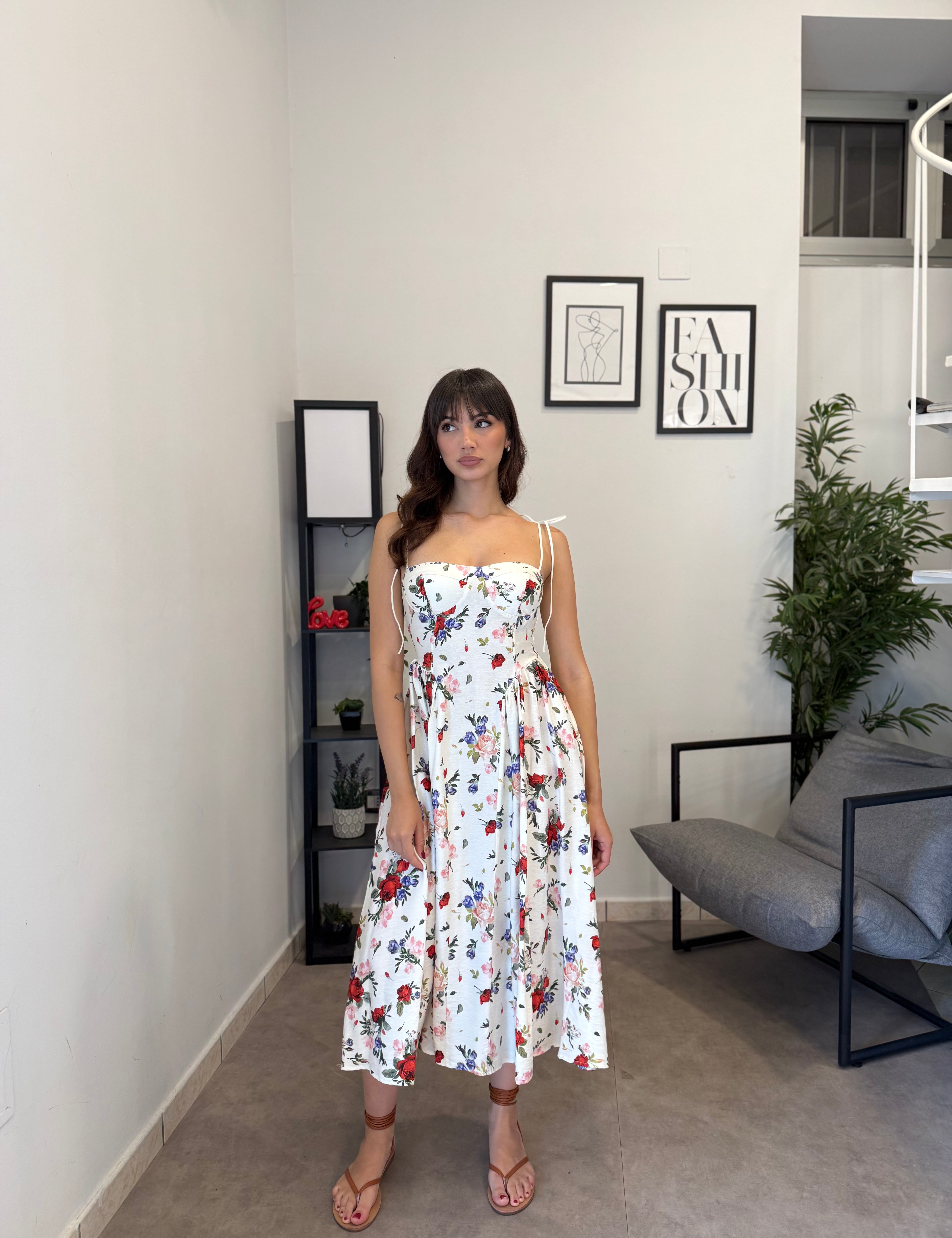 Abito Selena Fiorato 60058
