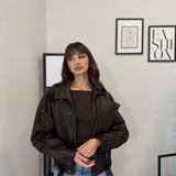 Biker Ecopelle - Brown