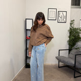 Giubbotto effetto camoscio - Camel 2808