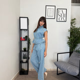 Set-Coordinato denim Chiaro 001